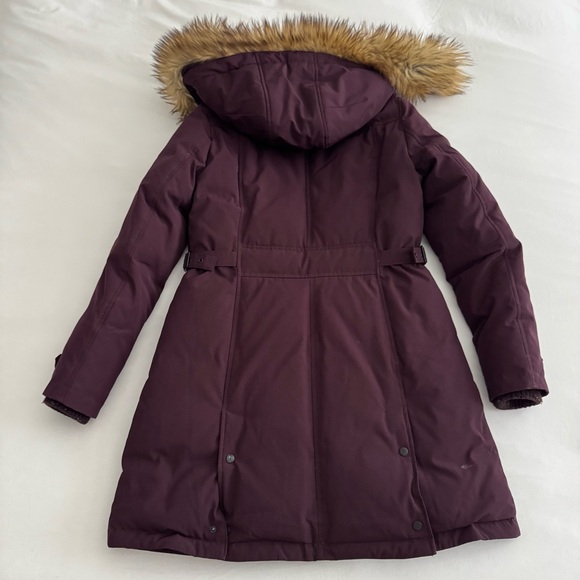 Vince Camuto Maroon Winter Jacket with Faux Fur Hood Size Medium - Picture 5 of 10